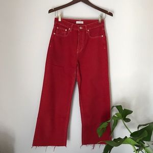 wide leg cropped jeans
